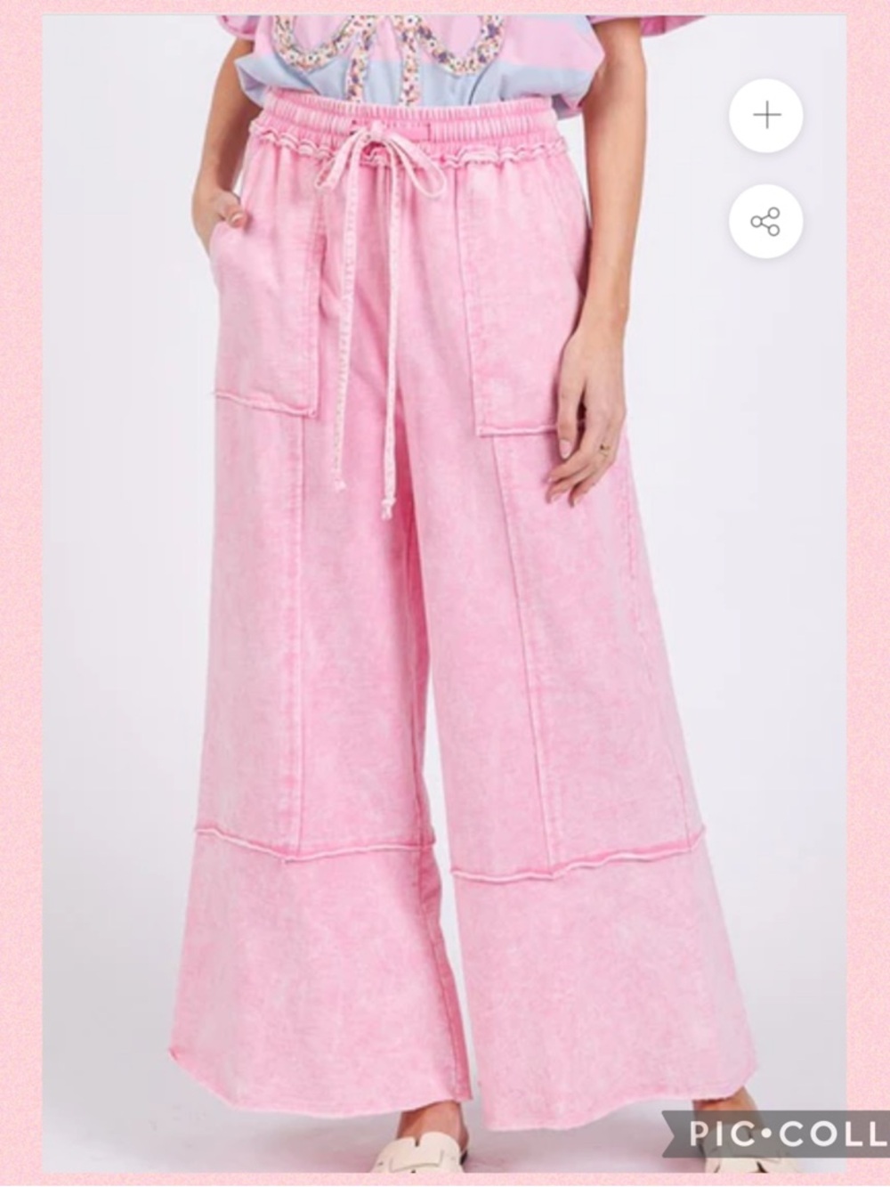 💖Sage + Fig Mineral Wash Terry Knit Pants